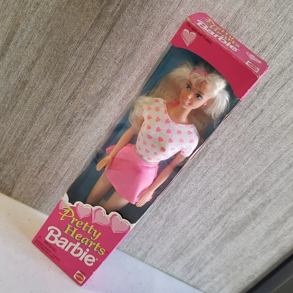 Vintage 1995 Mattel Pretty Hearts Barbie New in Original Sealed Box